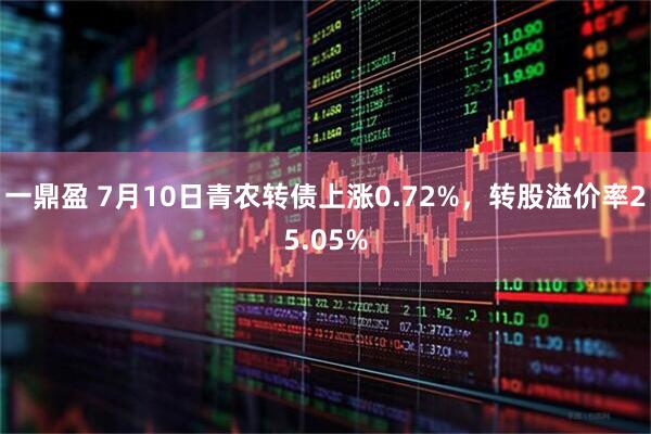 一鼎盈 7月10日青农转债上涨0.72%，转股溢价率25.05%